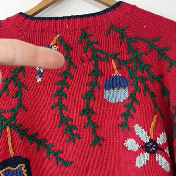 Paris Sports Club Storybook Knits Christmas Cardigan Sz S – Whimsical Vintage - Picture 12 of 15